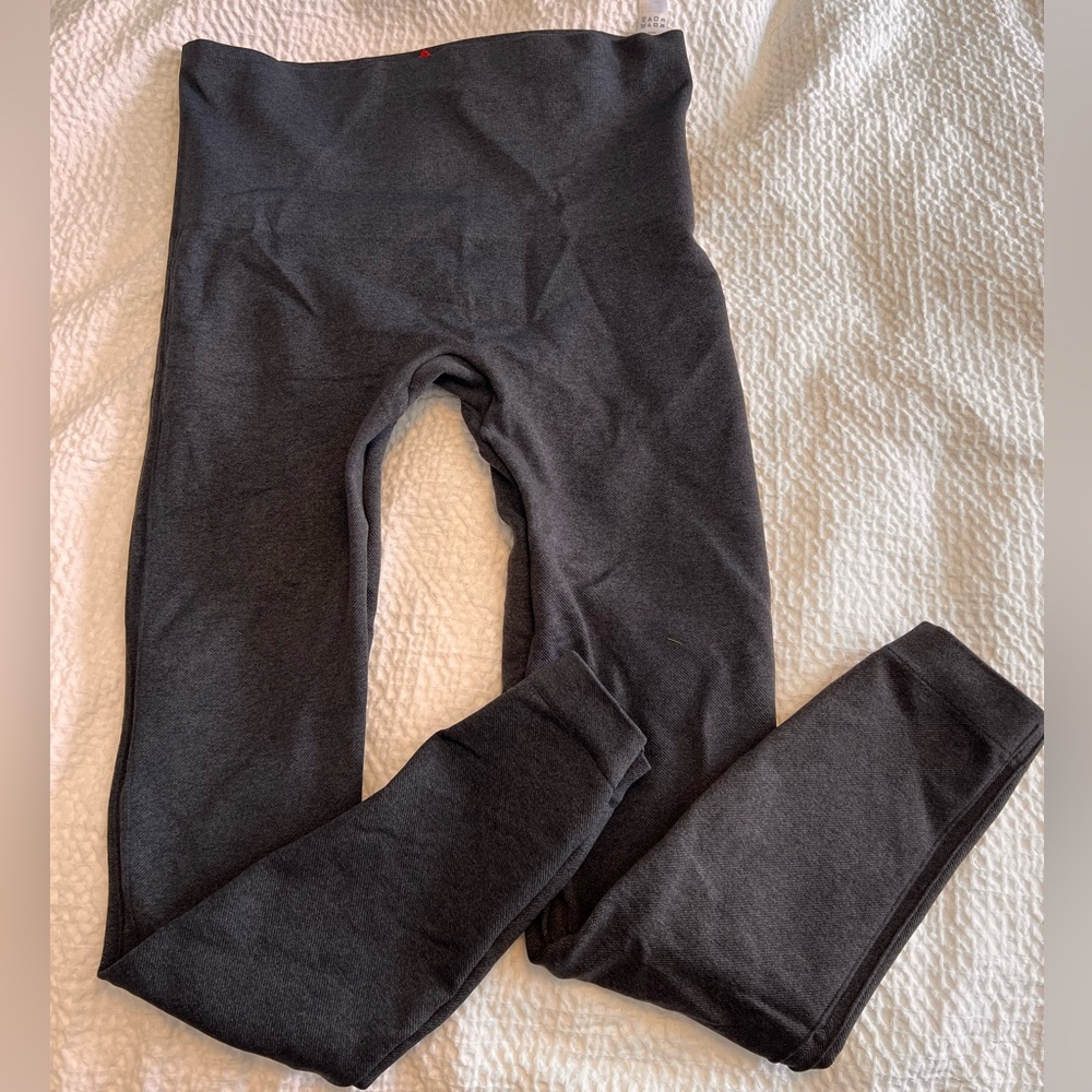 Spanx Heather Grey Seamless Leggings - XL